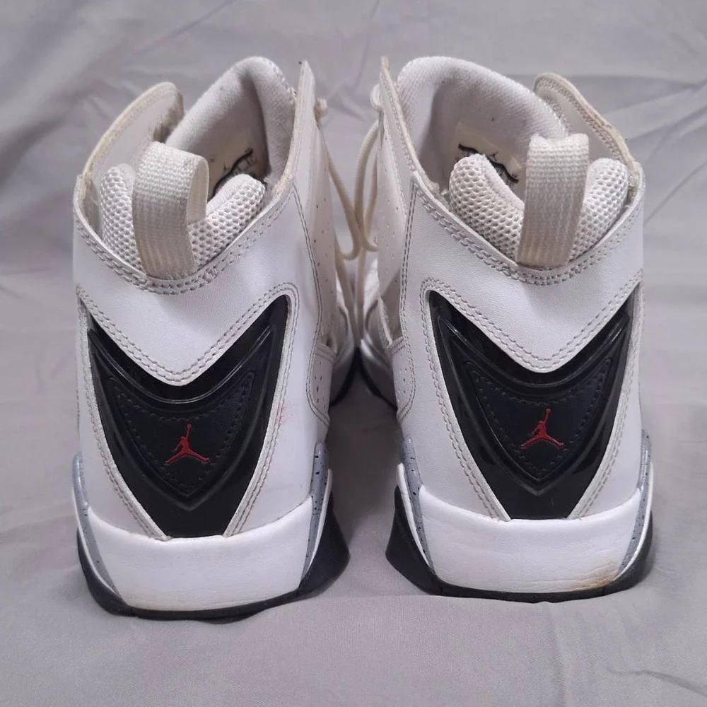 Nike Jordan True Flight Sz 13 High Top‎ Basketball Shoes White Cement Sneakers